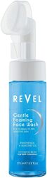 Revel Beauty Skin Care Gentle Foaming Face Wash 175ml, for normal to dry, sensitive skin, Built In Brush, Deep Cleansing, Pentanol + Almond Oil, Washes